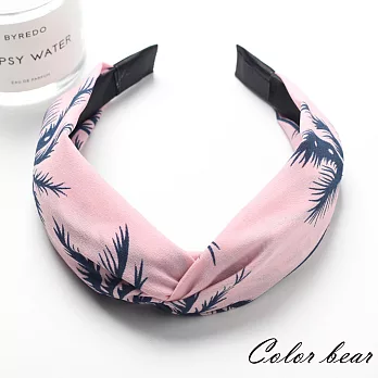 【卡樂熊】韓版南洋風造型髮箍(三色)-粉色