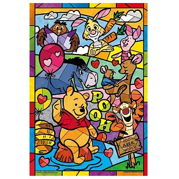 Winnie The Pooh【彩繪玻璃系列】小熊維尼拼圖300片