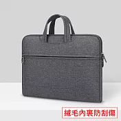 Macbook 13吋 隱藏式手提袋電腦包/筆電包/平板收納手拿包 深灰