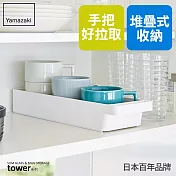 日本【YAMAZAKI】tower餐具收納盒(白)