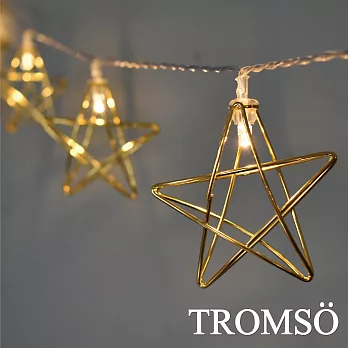 TROMSO-LED 10燈串-金色光芒星