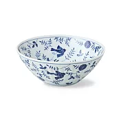 【西海陶器】波佐見燒青藍瓷碗450ml ‧ 花鳥葉