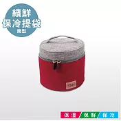 【Quasi】繽鮮筒型保冷提袋-紅
