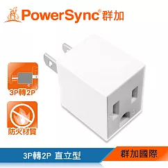 群加 PowerSync 3P轉2P電源轉接頭─直立型/1入(TYAA9)