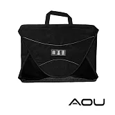 AOU 防皺襯衫收納 商務旅行包 衣物折疊 收納包 (多色任選) 66-033黑