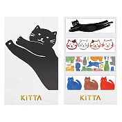 【HITOTOKI】KITTA 隨身攜帶和紙膠帶- 貓咪們
