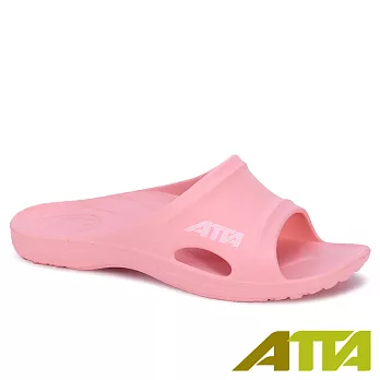 ATTA足弓簡約休閒拖鞋US5粉色