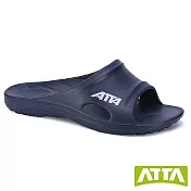 ATTA足弓簡約休閒拖鞋US11藍色