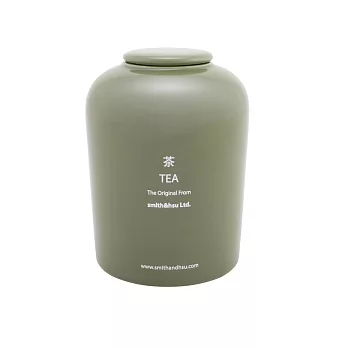 smith&hsu 鮮彩陶瓷茶罐(墨綠色)