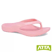 ATTA足弓簡約夾腳拖鞋US6粉色