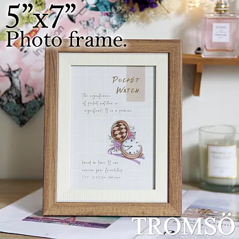 TROMSO愛麗絲木紋5x7相框-咖木色