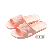 【E.dot】日式防滑室內拖鞋浴室拖鞋-女款粉橘L碼
