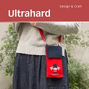 Ultrahard 月見兔斜背手機包-小騎兵(紅藍)