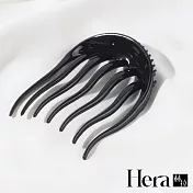 【Hera 赫拉】韓版波浪齒馬尾增高蓬髮器/盤髮叉梳-2色黑色