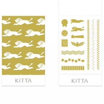 【HITOTOKI】KITTA 隨身攜帶手帳貼- Seal 金色手帳貼紙 (KITD018)
