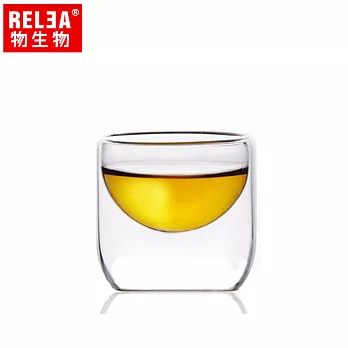 【RELEA 物生物】10ml雙層品茗杯(半圓造型)