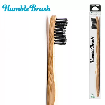 Humble Brush 瑞典竹製成人軟毛牙刷黑色