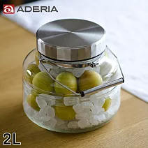 【ADERIA】日本進口時尚玻璃梅酒瓶2L