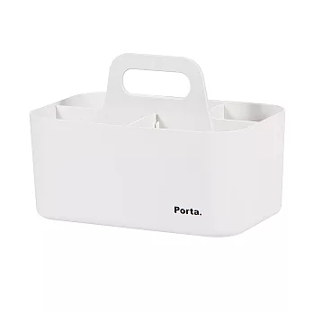 LITEM Porta手提可推疊整理盒/小/ 象牙白