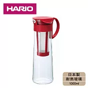 【日本HARIO】冰粹咖啡壺-1000ml紅