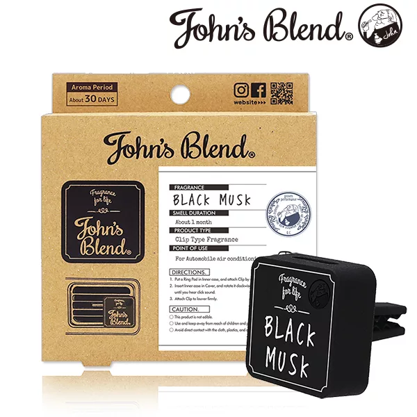 日本John’s Blend車用芳香劑-(黑麝香)1枚入