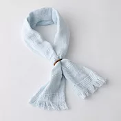 【日本ORIM今治毛巾】涼感純棉輕薄圍巾(附保冷劑) ‧嬰兒藍