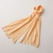 【日本ORIM今治毛巾】波紋織棉麻輕薄圍巾 ‧橙黃
