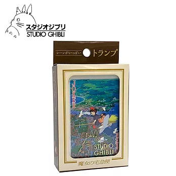 【日本正版授權】宮崎駿 壓克力盒 撲克牌 日本製 吉卜力 ENSKY -魔女宅急便
