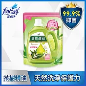 【茶樹莊園】茶樹天然濃縮洗衣精補充包-純淨消臭(1300g)