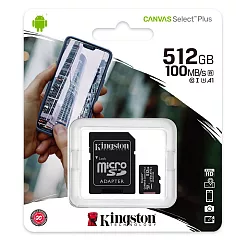 Kingston 金士頓 512G 100MB/s U3 microSDXC UHS─I A1 V30 記憶卡 SDCS2/512GB