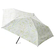 【estaa】日本抗UV雙層一級遮光輕量晴雨折傘 ‧夏螢火花