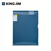 【KING JIM】kakiko 開放式資料夾 單片型 海軍藍