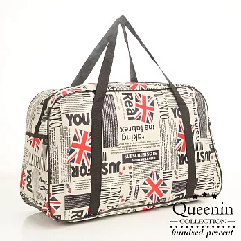 DF Queenin - 輕旅行說走就走!超大容量旅行袋可掛行李拉桿-共6色英國國旗