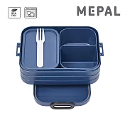 MEPAL / 分隔方形餐盒(M)- 丹寧藍