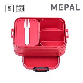 MEPAL / 分隔方形餐盒(M)- 紅