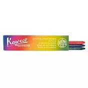 德國KAWECO螢光三色鉛筆芯/ 3入/ 紅+藍+綠
