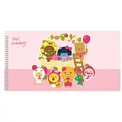 KAKAO FRIENDS-大集合草莓款口罩收納夾( 粉紅)