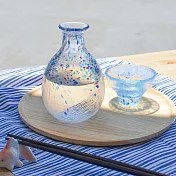 【TOYO SASAKI】日本手工夏祭流彩玻璃冷酒杯55ml ‧夏之海