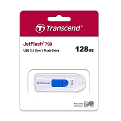創見 Transcend 128GB JetFlash 790 隨身碟 ─白色 JF790W/128G