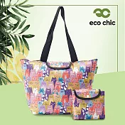 【英國ECO】時尚摺疊大保冷袋(100%再生環保纖維布料)-多漾貓