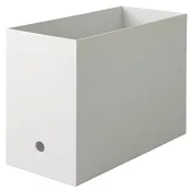 [MUJI無印良品]聚丙烯檔案盒.標準型.寬.A4.白灰