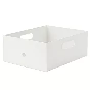 [MUJI無印良品]聚丙烯檔案盒.標準型.寬25CM.1/2.白灰