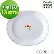 【美國康寧 CORELLE】小紅花12.25吋腰子盤