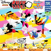 【日本正版授權】全套5款 迪士尼 米奇與朋友們 奔跑公仔 扭蛋/轉蛋 跑跑公仔 RUSH LIFE 811043