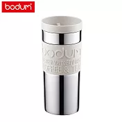 【Bodum】雙層不鏽鋼平口隨行杯350cc米白色