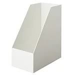 [MUJI無印良品]聚丙烯立式斜口檔案盒.寬.A4.白灰