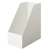 [MUJI無印良品]聚丙烯立式斜口檔案盒.寬.A4.白灰