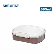 【sistema】紐西蘭製進口烘焙系列扣式保鮮盒-685ml(原廠總代理)