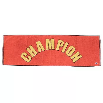 Champion潮牌日版寬版運動毛巾 時尚有型! 運動最佳配件 - 酷黑/橘紅可選橘紅