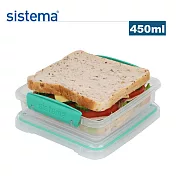 【sistema】紐西蘭製進口TOGO系列外帶保鮮餐盒-450ml顏色隨機(原廠總代理)